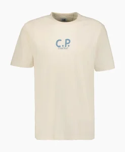 T-Shirts^Cp Company T-Shirt Natural Jersey Ecru