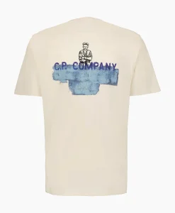 T-Shirts^Cp Company T-Shirt Natural Jersey Ecru