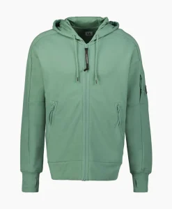Vesten^Cp Company Vest Diagonal Raised Fleece Zipped Groen