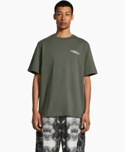 T-Shirts^Daily Paper T-Shirt Korte Mouw Hand Donker Groen