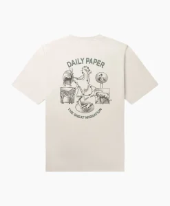 T-Shirts^Daily Paper T-Shirt Korte Mouw Migration Ecru