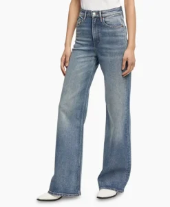 Broeken^Denham Jeans Miku Abc Rcs Off White