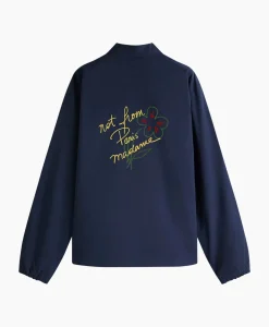 Jassen^Drole De Monsieur Jack La Veste Slogan Esquisse Donker Blauw