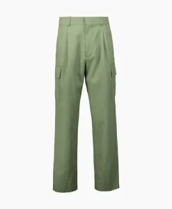 Broeken^Drole De Monsieur Le Pantalon Crago Laine Groen