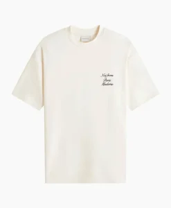 T-Shirts^Drole De Monsieur Le T-Shirt Sloga Cursive Off White