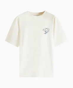 T-Shirts^Drole De Monsieur Le T-Shirt Slogan Esquisse Ecru
