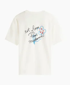T-Shirts^Drole De Monsieur Le T-Shirt Slogan Esquisse Ecru