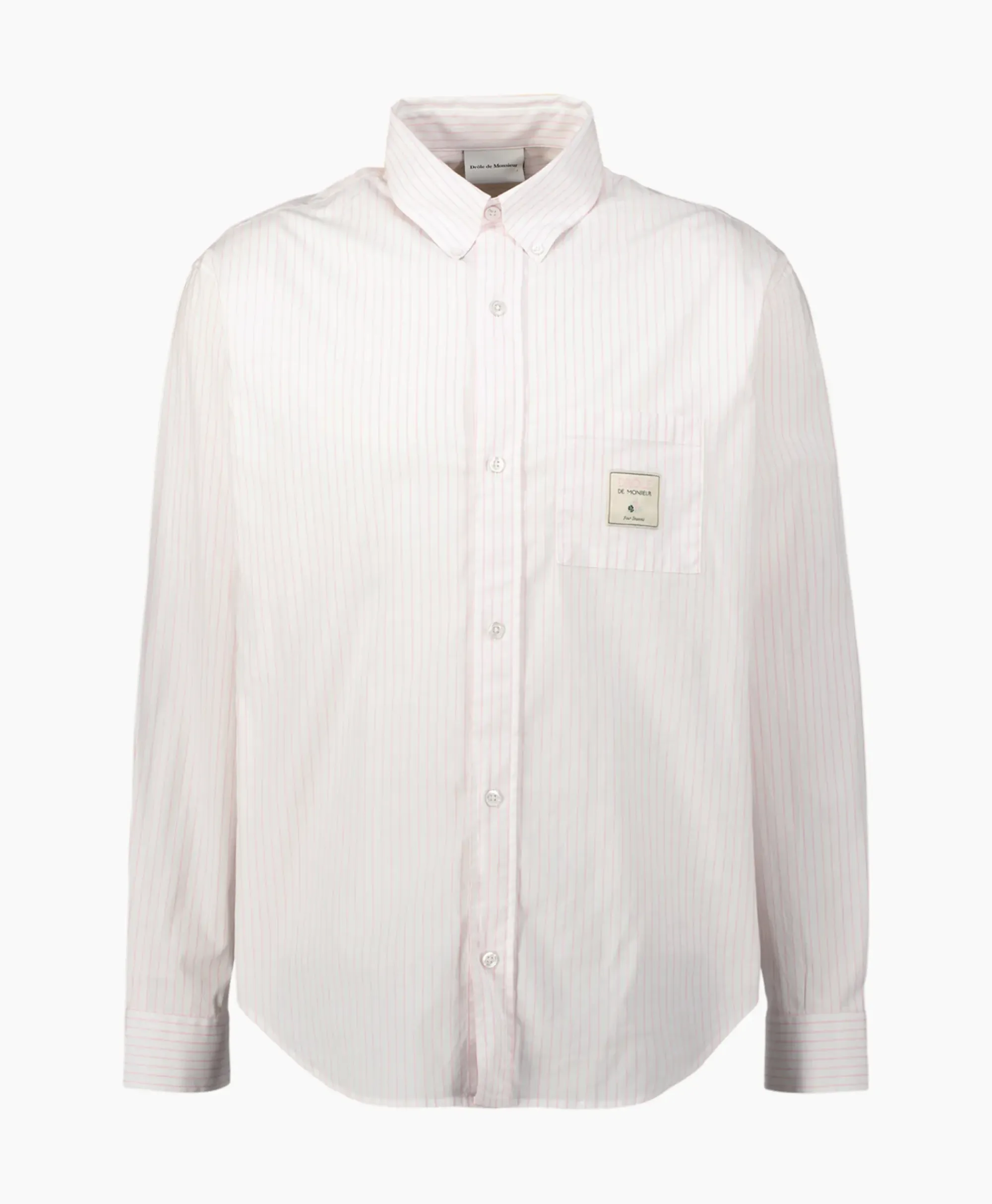 Overhemden^Drole De Monsieur Overhemd La Chemise Rayee Rose