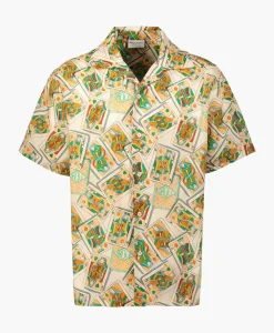Overhemden^Drole De Monsieur Overhemd La Chemise Jeu De Cartes Peach