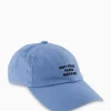 Petten^Drole De Monsieur Pet La Casquette Slogan Licht Blauw