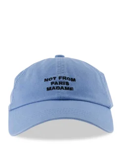 Petten^Drole De Monsieur Pet La Casquette Slogan Licht Blauw