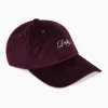 Petten^Drole De Monsieur Pet La Casquette Corduroy Donker Rood