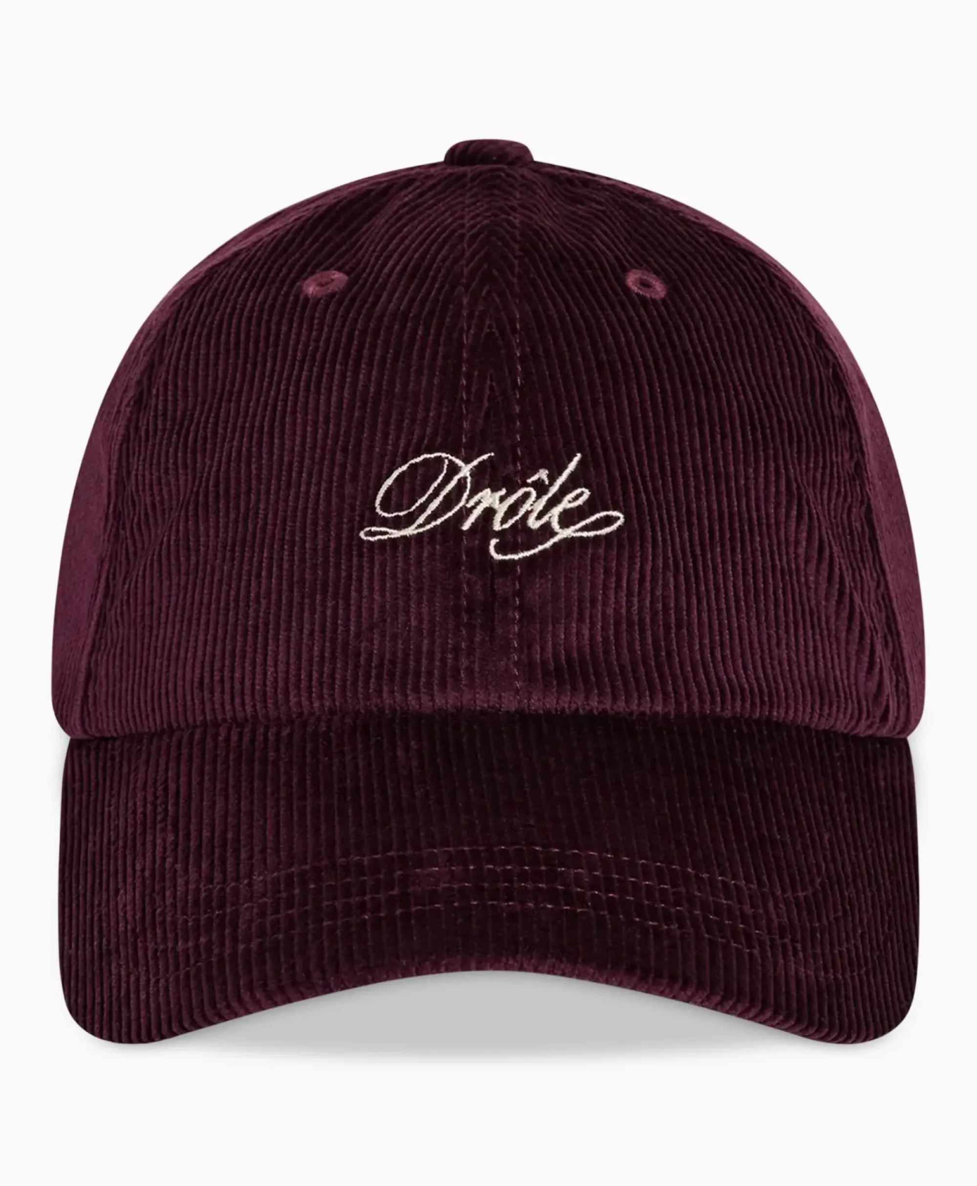 Petten^Drole De Monsieur Pet La Casquette Corduroy Donker Rood