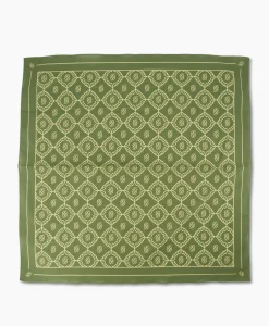 Sjaals^Drole De Monsieur Sjaal La Foulard Monogramme Khaki