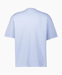 T-Shirts^Drole De Monsieur T-Shirt Korte Mouw Slogan Licht Blauw