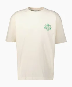 T-Shirts^Drole De Monsieur T-Shirt Korte Mouw Blason Off White