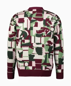 Vesten^Drole De Monsieur Vest Le Cardigan Echecs Pink