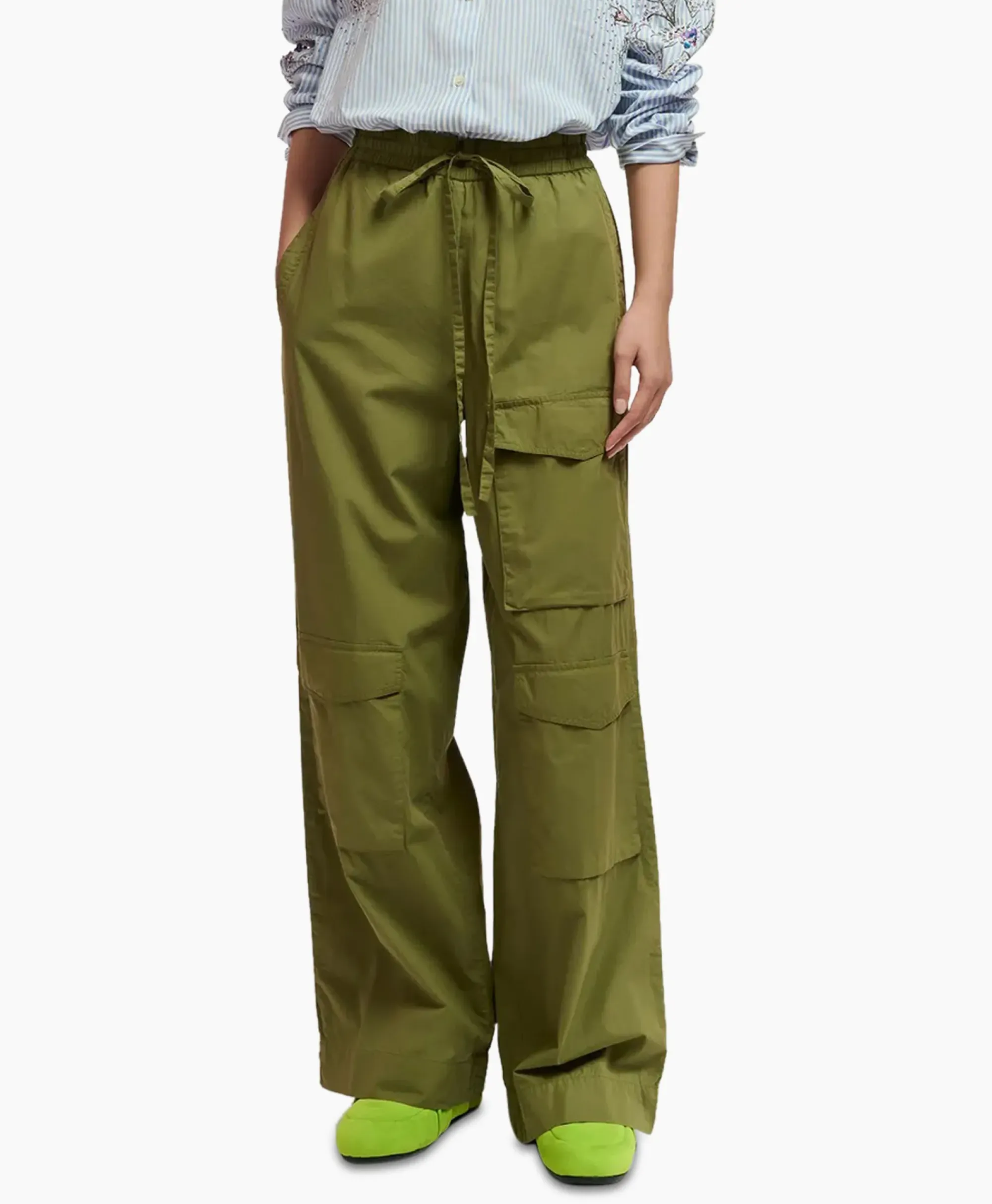 Broeken^Essentiel Antwerp Broek Fopy Olijf