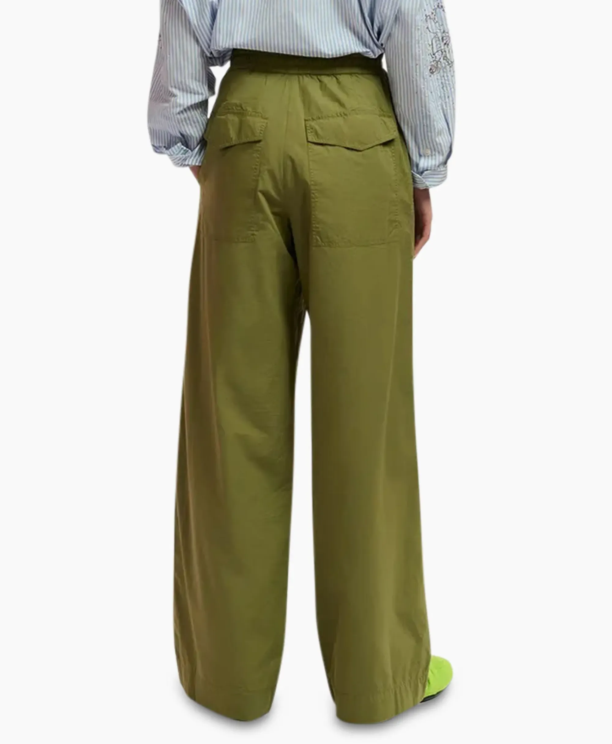 Broeken^Essentiel Antwerp Broek Fopy Olijf