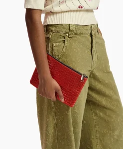 Tassen^Essentiel Antwerp Clutch Folilo Rood