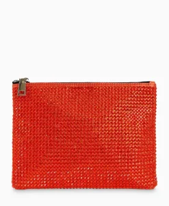 Tassen^Essentiel Antwerp Clutch Folilo Rood