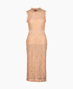 Bruiloftskleding^Essentiel Antwerp Midi Jurk Emery Pink