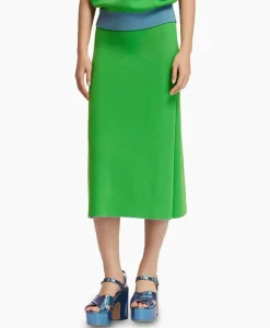 Rokken^Essentiel Antwerp Midi Rok Folder Blauw