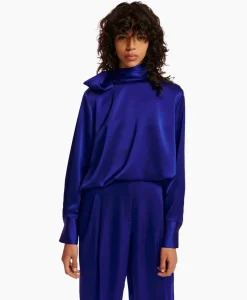 T-Shirts & Tops^Essentiel Antwerp Top Esatin Blauw