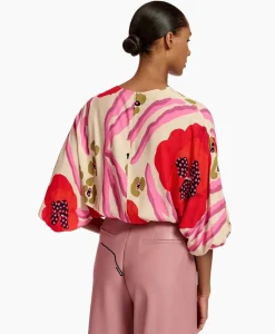 T-Shirts & Tops^Essentiel Antwerp Top Flowerpower Off White