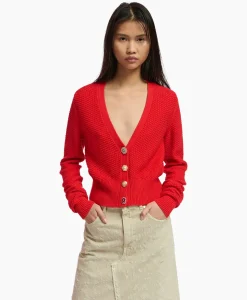 Vesten^Essentiel Antwerp Vest Farah Midden Rood
