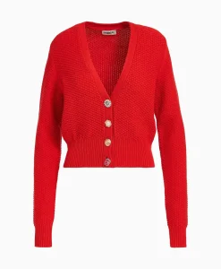 Vesten^Essentiel Antwerp Vest Farah Midden Rood