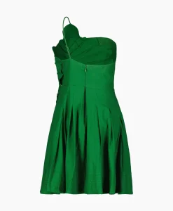 Bruiloftskleding^Farm Rio Mini Jurk Green One Shoulder Lea Groen