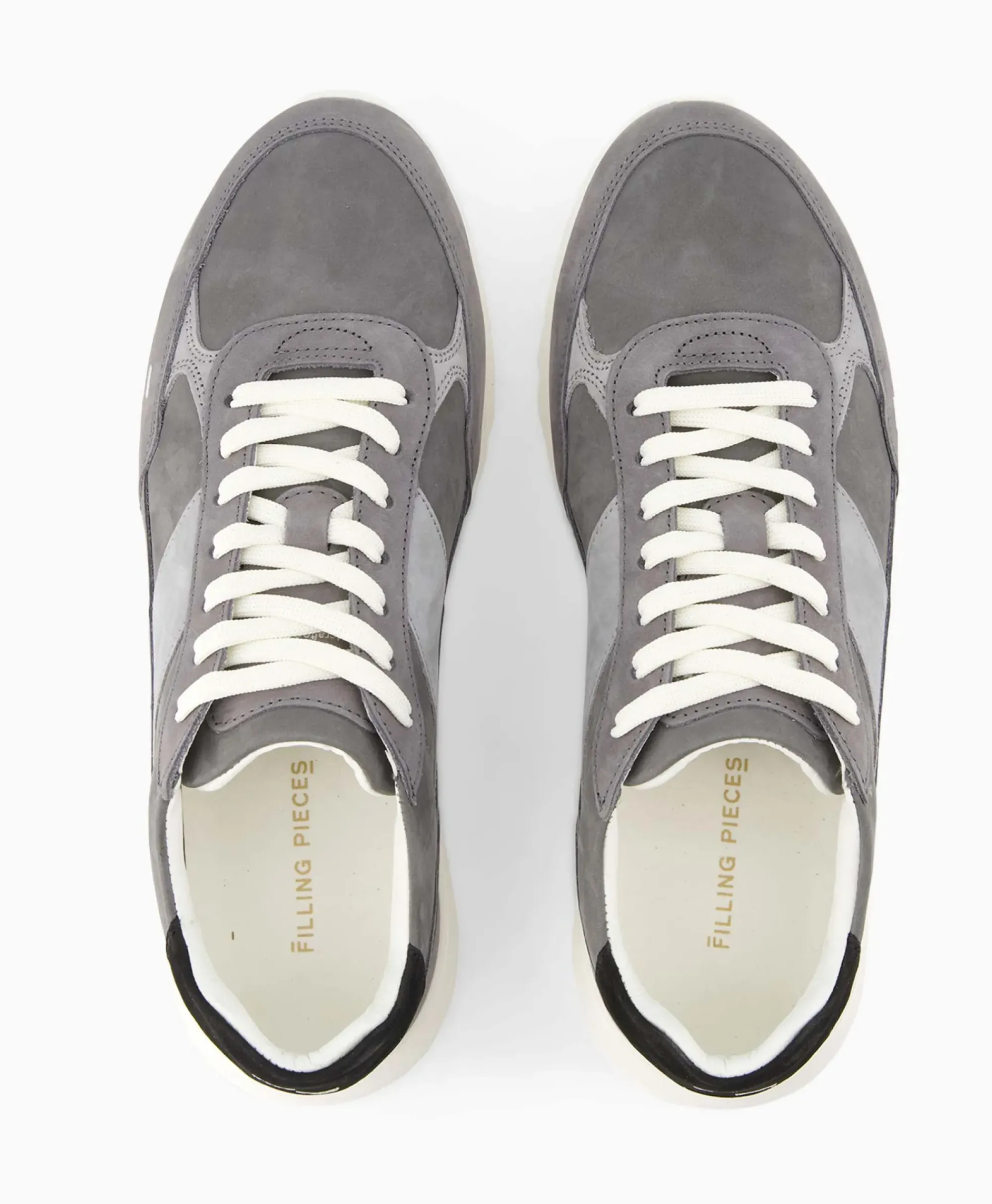Sneakers^Filling Pieces Sneaker Jet Runner Donkergrijs
