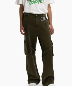 Broeken^Flâneur Flaneur Cargobroek Phone Pocket Groen
