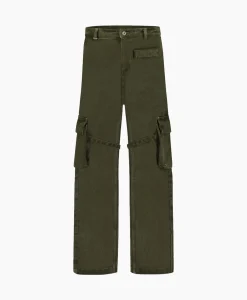 Broeken^Flâneur Flaneur Cargobroek Phone Pocket Groen