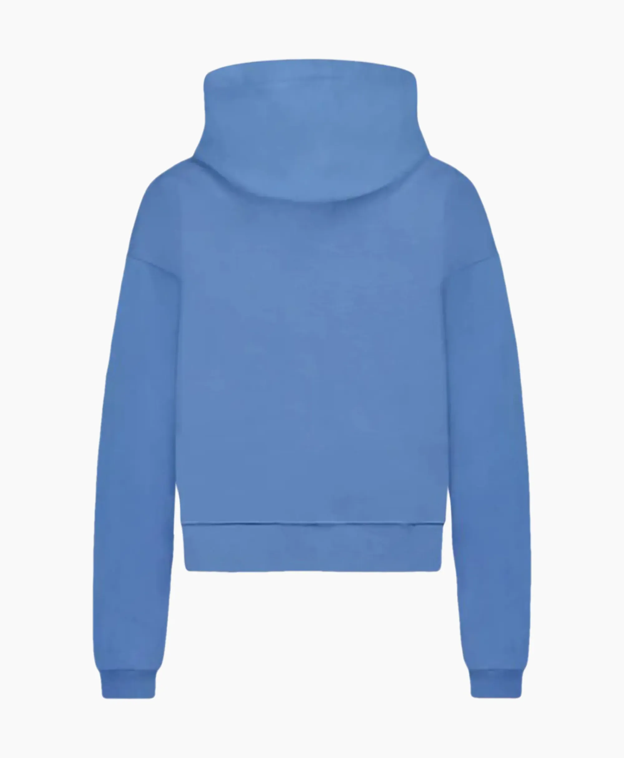Truien^Flâneur Flaneur Hoodie Floral Watercolor Zip Up Blauw