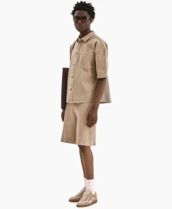 Broeken^Flâneur Flaneur Korte Broek Cargo Beige