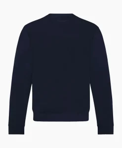 Truien^Flâneur Flaneur Sweater Signature Donker Blauw