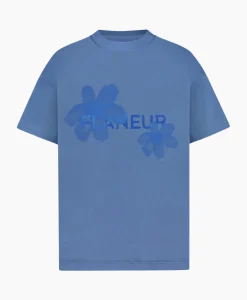 T-Shirts^Flâneur Flaneur T-Shirt Korte Mouw Floral Watercolor Blauw