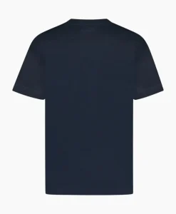T-Shirts^Flâneur Flaneur T-Shirt Korte Mouw Signature Donker Blauw
