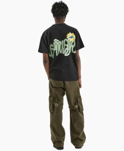 T-Shirts^Flâneur Flaneur T-Shirt Korte Mouw Tortuous Zwart