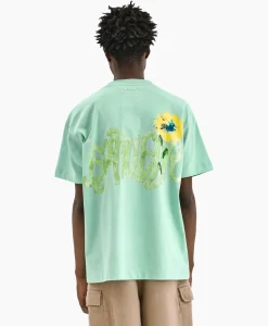 T-Shirts^Flâneur Flaneur T-Shirt Korte Mouw Tortuous Blauw