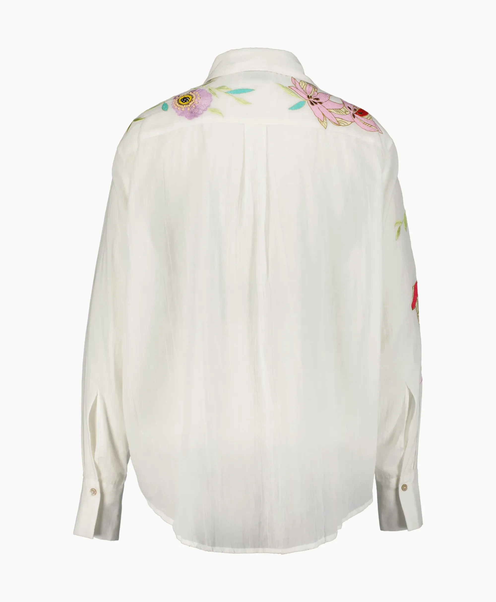 Blouses^Forte_forte Blouse Heaven Embroidery Cotton Voile Wit