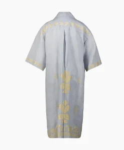 Bruiloftskleding^Greek Archaic Kori Maxi Jurk Aeolis Pocket Licht Grijs