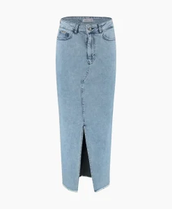 Rokken^Harper & Yve Harper & Yve Midi Rok Yve-Sk Licht Blauw