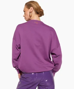 Truien^Harper & Yve Harper & Yve Pullover Logo-Sw Paars