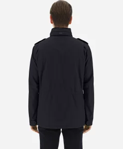 Jassen^Herno Jack Field Capo Lavato Blauw