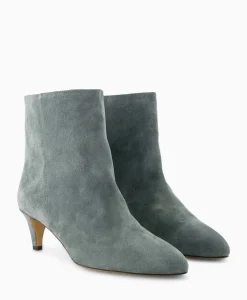 Laarzen^Isabel Marant Enkellaars Daxi-Ga Licht Groen