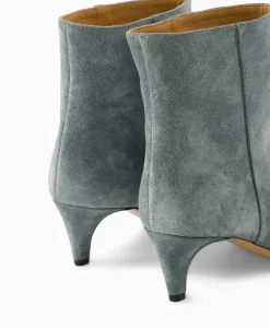 Laarzen^Isabel Marant Enkellaars Daxi-Ga Licht Groen