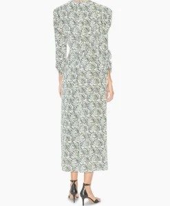 Bruiloftskleding^Isabel Marant Midi Jurk Albini-Ga Ecru